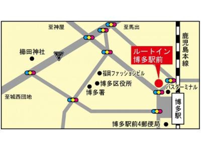 Hotel Route-Inn Hakata Ekimae -Hakataguchi- Fukuoka  Esterno foto